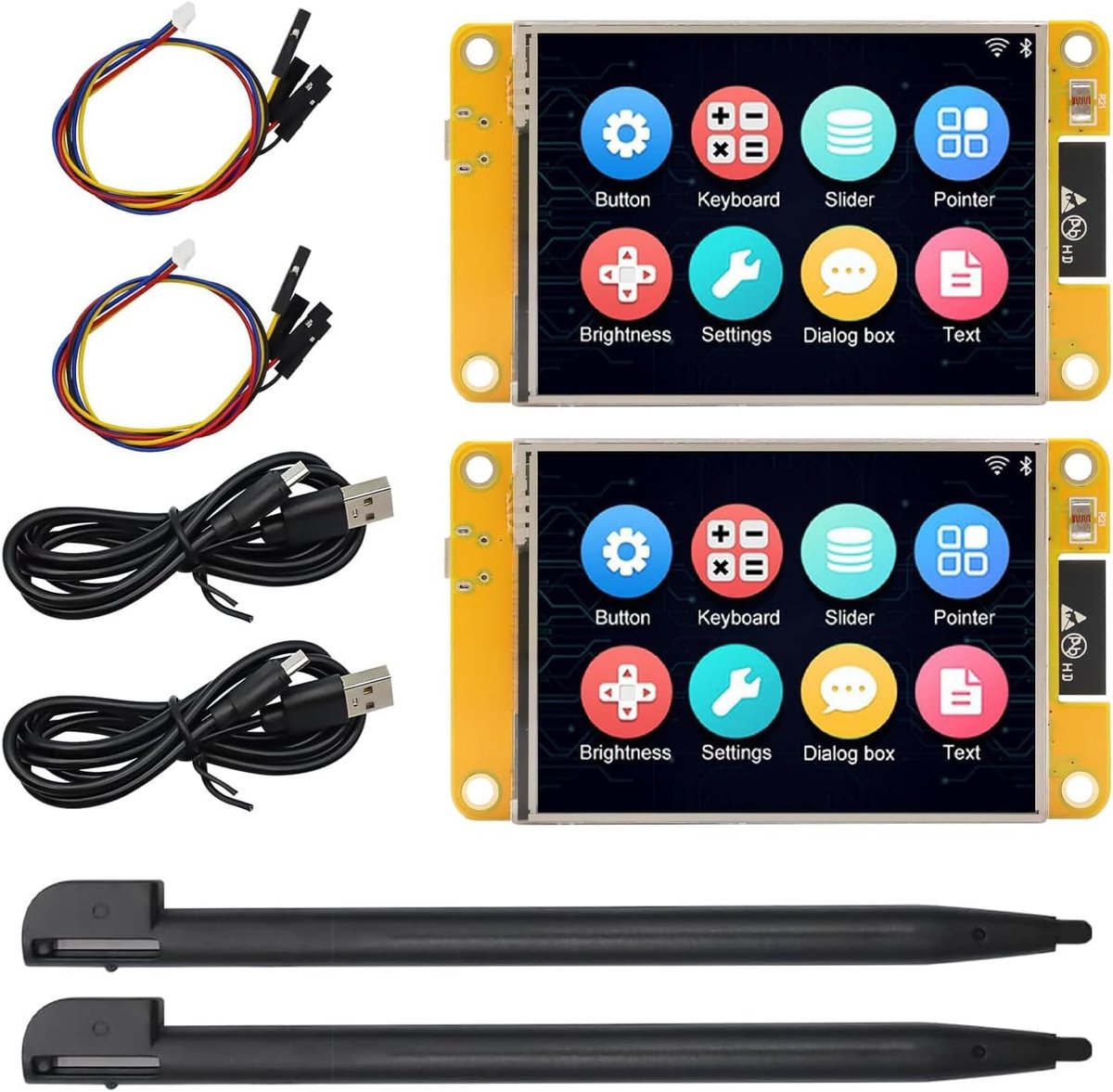 Display ESP32 Touchscreen Board met WiFi Bluetooth 2,8 inch 240 x 320 Smart ESP Display Module TFT ESP Touchscreen IoT High Speed Connectiviteit Compatibel met Arduino/LVGL (2 stuks)