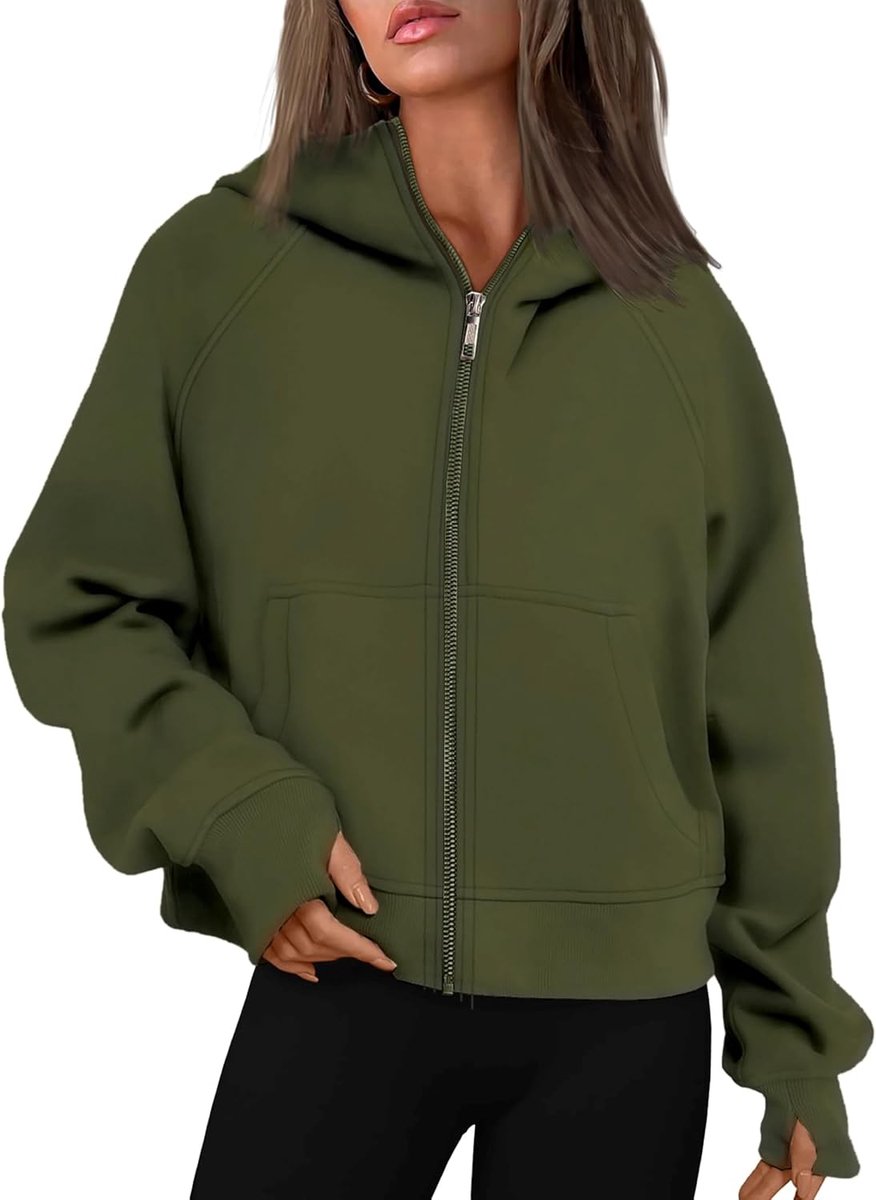 Hoodie dames sweatjack 2024 capuchonjack herfst winter sweatshirt capuchon capuchon ritssluiting mantel rits pullover