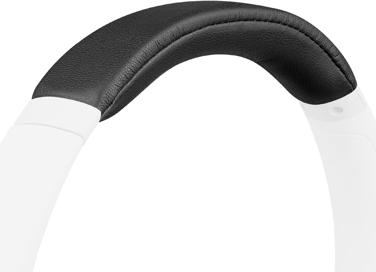 Eiwit lederen Hoofdband Cover voor Sony WH-CH710N/WHCH710N/WHCH710/CH710 Hoofdtelefoon (Niet geschikt voor WH-CH700N/WH-CH720N), Vervanging Headband pad Reparatie deel - Zwart