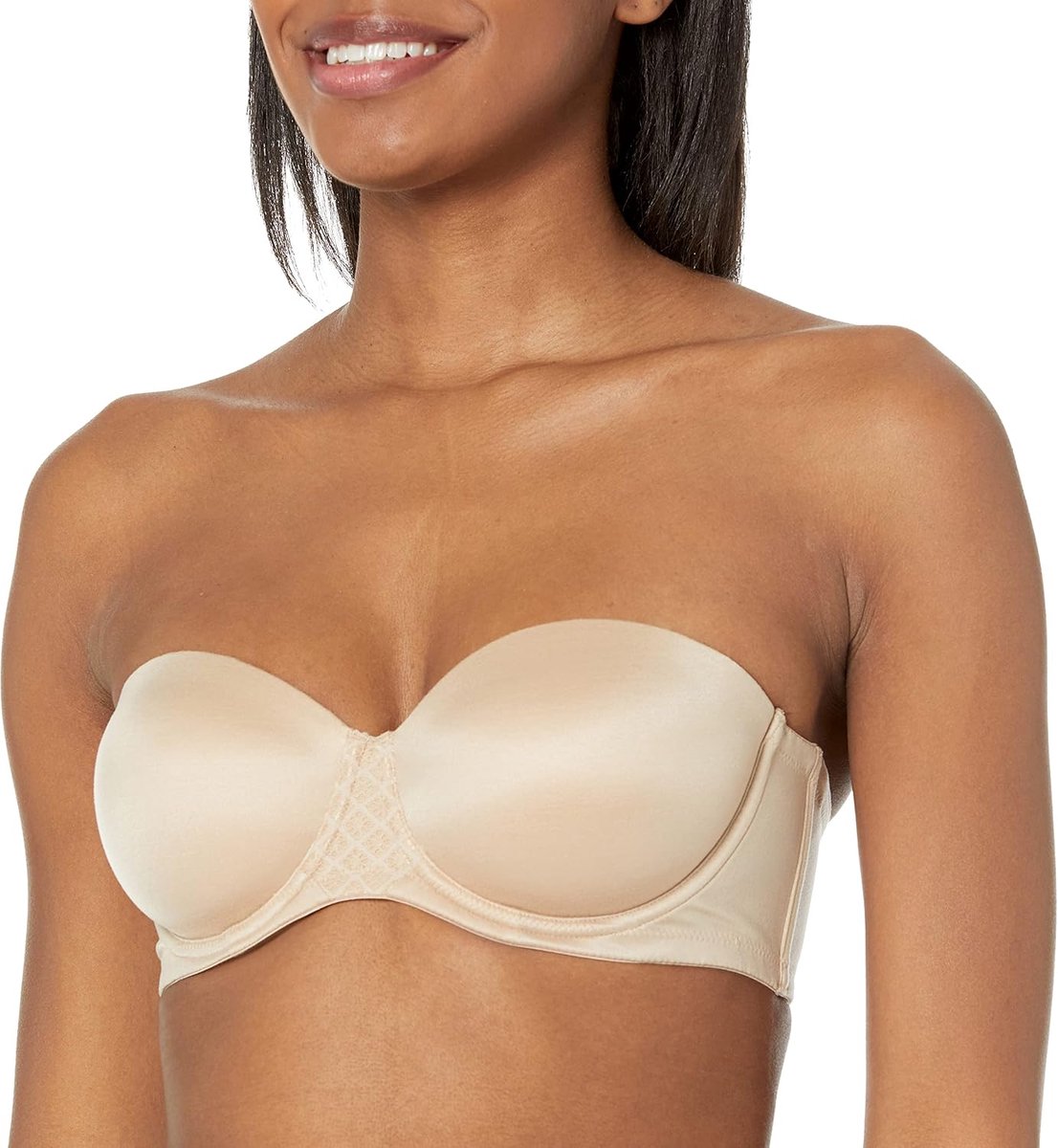 One Smooth U strapless beha, ultieme grip op zijn plaats, 7-weg beugelbeha, volledige afdekking dames Beha (1-Pack)