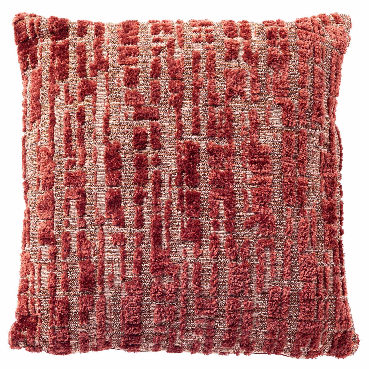 Dutch Decor REMUS - kussenhoes 45x45 cm - bouclé - Ketchup - rood - met rits - zonder binnenkussen