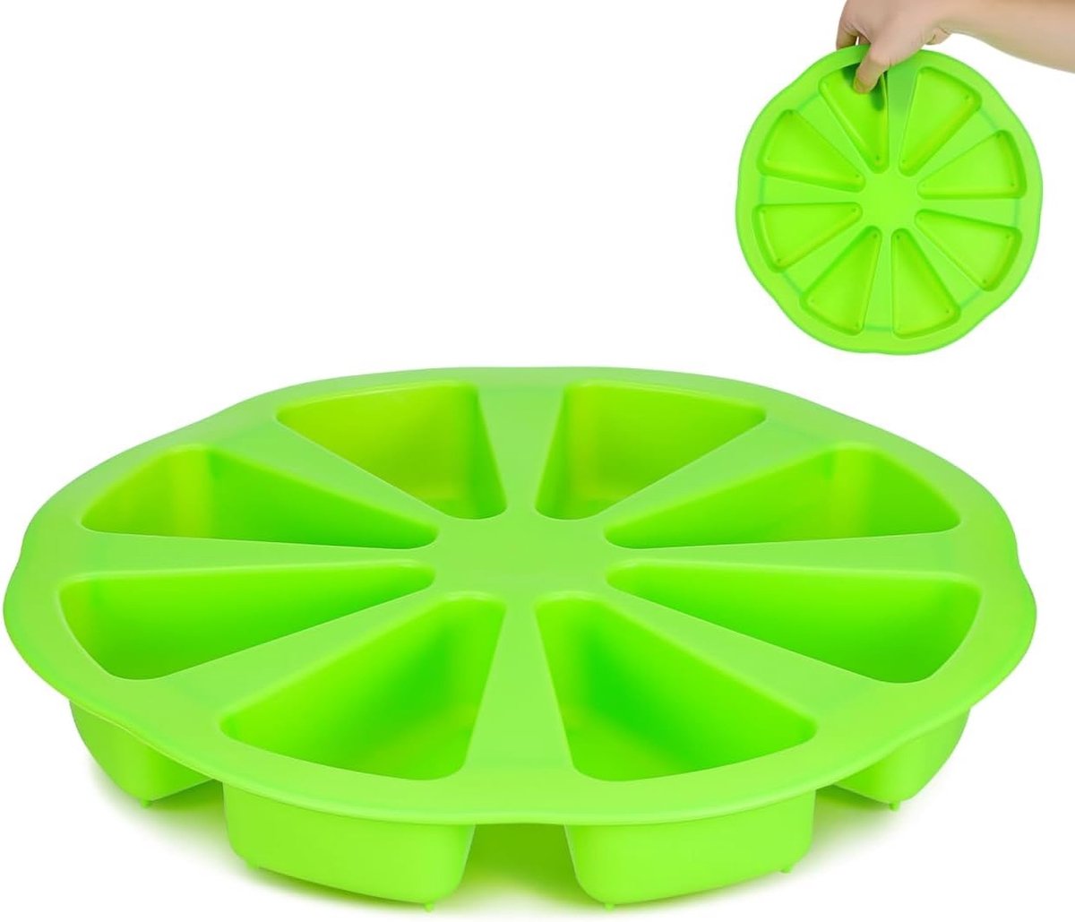 8 Cavity Silicone Cake Molds voor Bakken met Eenvoudige Ontlasting en Herbruikbare Kenmerken, Ideaal voor Taarten en Polymer Clay Slices Maken
