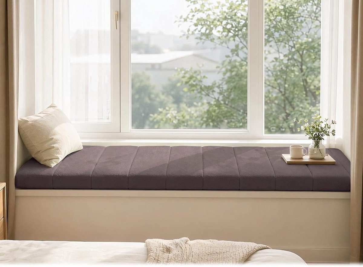 Tuinbank Kussen 100 x 40 cm - 4.5 cm Dikte, Verwijderbaar en Antislip Zitkussen voor Buitengebruik