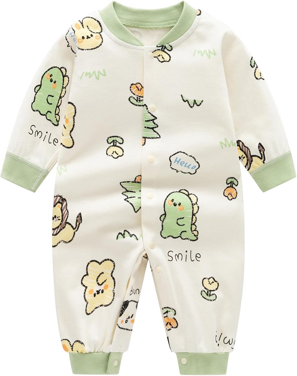 Overall Jongens Onesie Lange Mouw Romper Jumpsuit Cartoon Outfits 0-12 Maanden