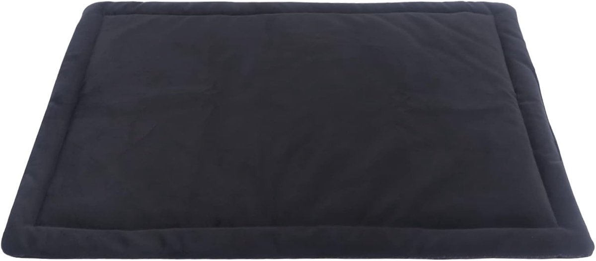 Hondenkrat bedmat, huisdierkussen wasbaar kussen voor kleine, middelgrote en grote katten, puppyhonden, super zachte, gezellige antislip bodem voor drager FC004 (102 x 69 cm, zwart)