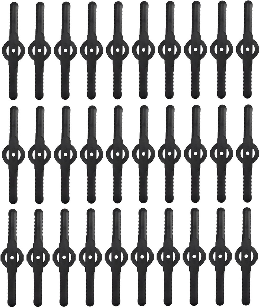 30Pcs Plastic Cutter Blades Vervanging Grasmaaier Onkruidbladen Accessoires, String Trimmer Hoofd Bladen Vervangen Voor Draadloze Gras Trimmer