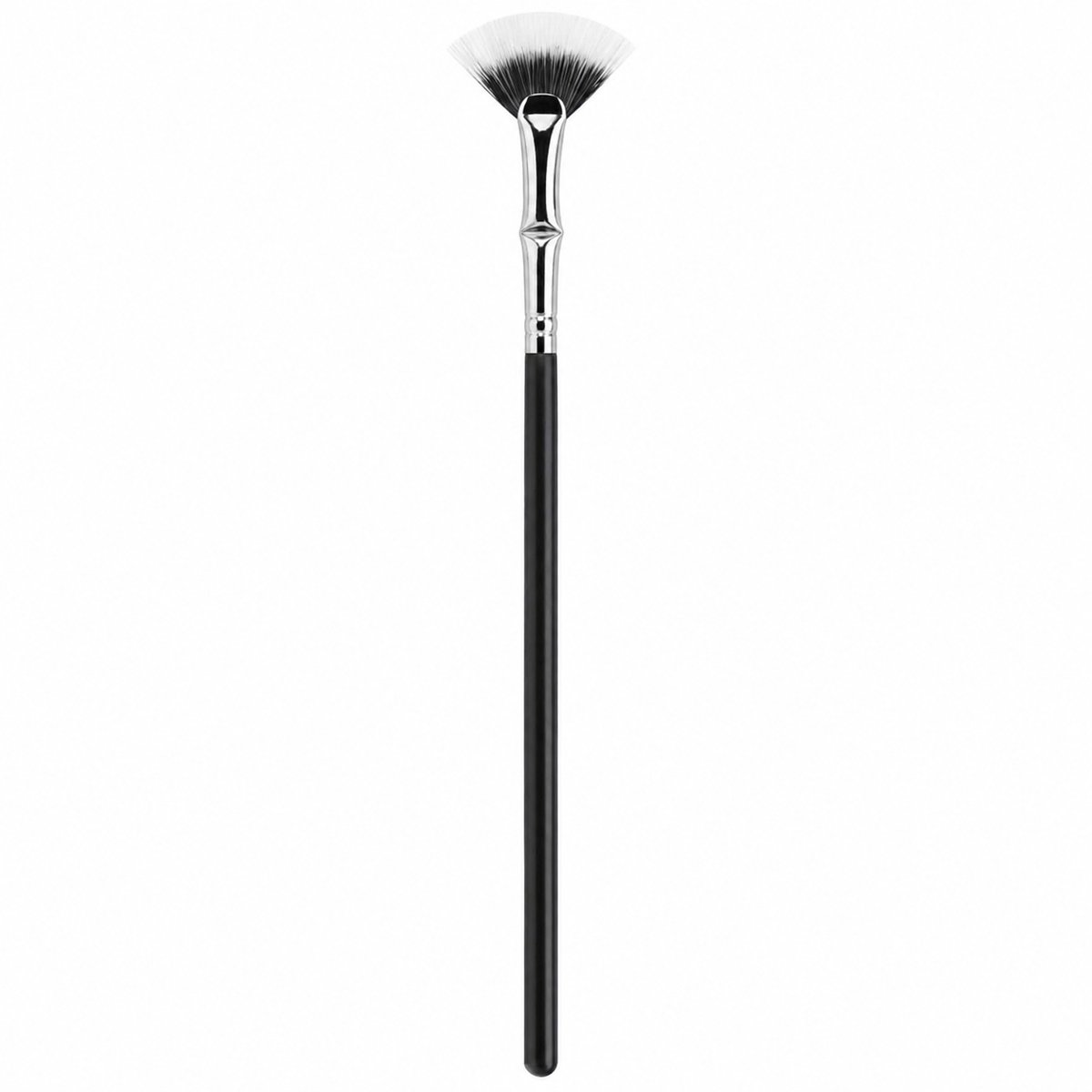 INTER-ESQUE Wimper Borstel – Waaier Kwast voor Wimpers – Voor Mascara – Gebogen Hals – Zwart