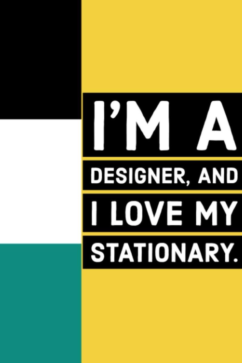 A designer, and I love my stationary.: 5mm & 10mm Graph Paper Notebook for Designers | 100 Pages | 6"x9" | Designer Square Grid Graph Journal & Sketchbook