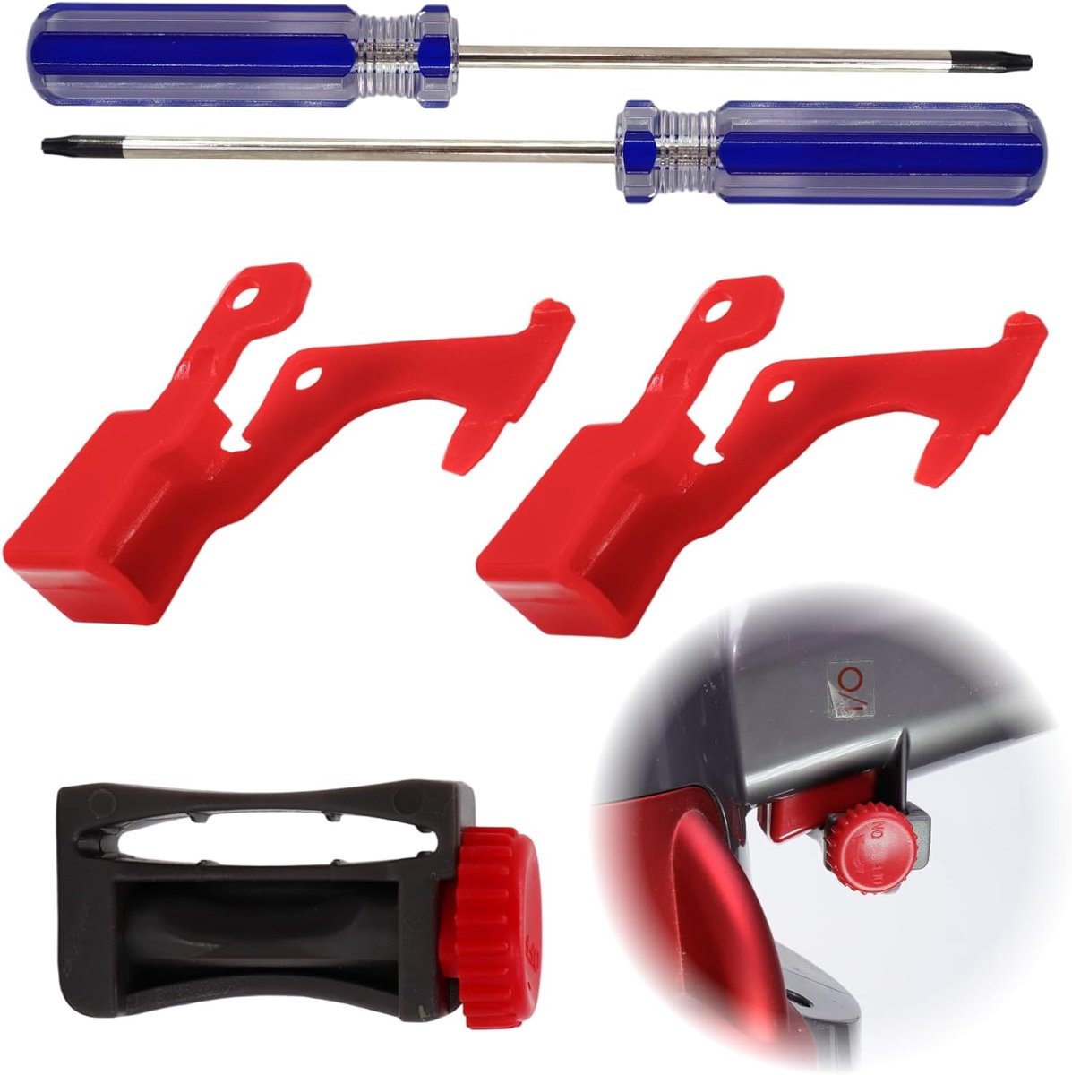 5 Stuks Versterkte Schakelaars V11 V10, Vervangende Accessoires voor Draadloze Stofzuiger, Duurzame Reserveonderdelen, Eenvoudig te Installeren, Universele Compatibiliteit