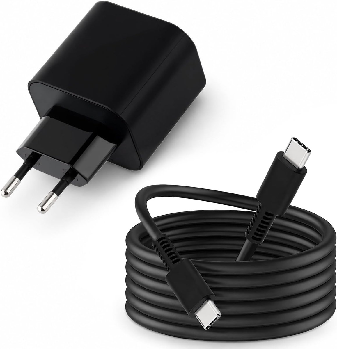60W Voeding, Type-C Snellaadoplader voor Nintendo Switch 2, Switch, Switch OLED, Switch Lite, Switch TV Dock, Steam Deck Dock, Xbox Elite Series 2, PS5 Controller, Switch Pro Controller, 1,5M