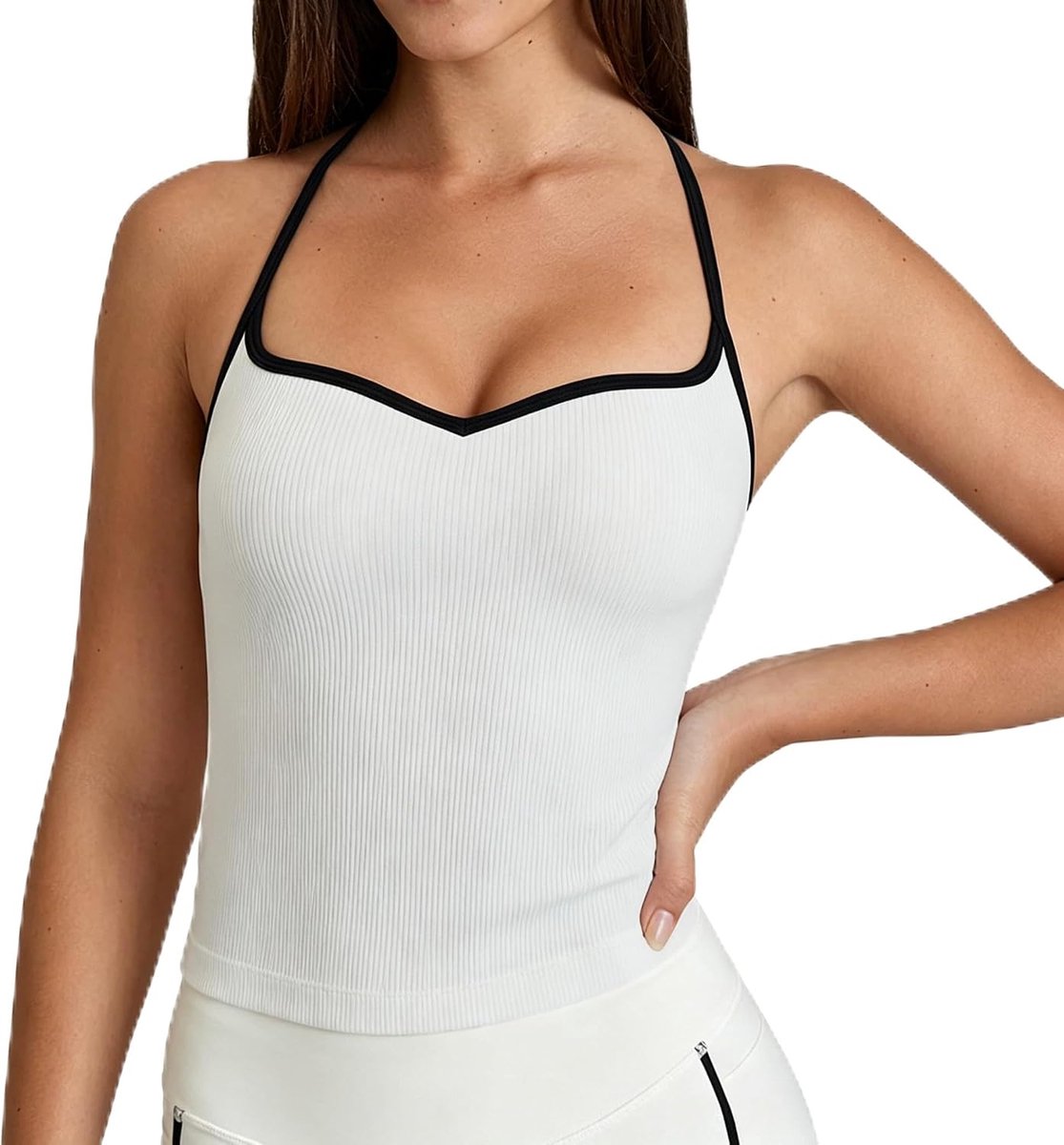 Yoga Tank Tops Dames Racerback Mouwloze Workout Tanktops Slim Fit Basic Zomer Top