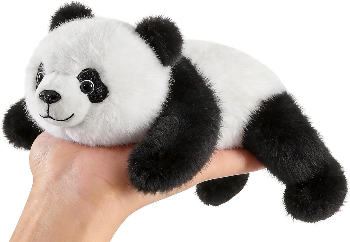 Shownicer Knuffeldier, geurende pluche dieren, handig, zacht, schattig knuffeldier, cadeaus voor kinderen en volwassenen (panda, 15 cm)