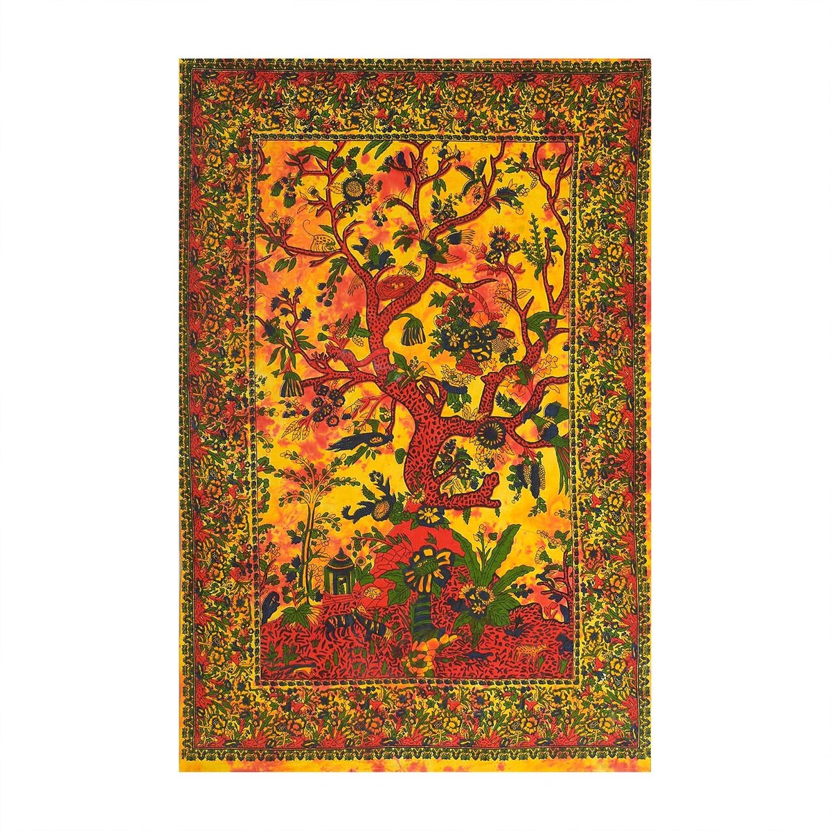 Handmade Wandtapijt kleurrijke muur opknoping hippies Tapestry (Poster grootte, ontwerp P3)