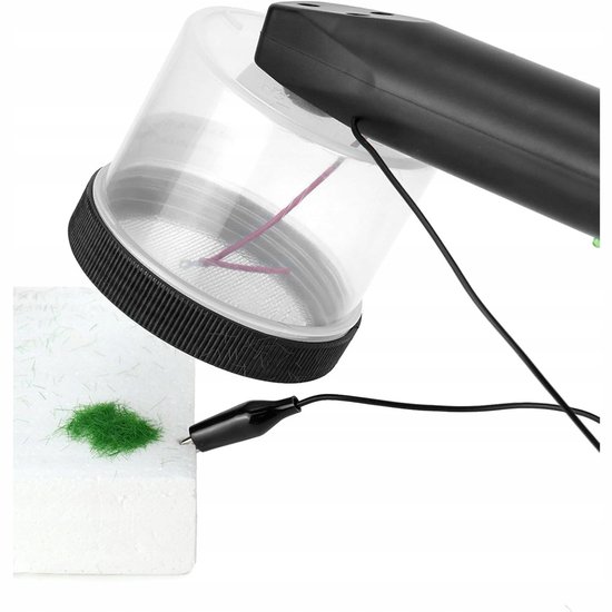Vlokmachine - Flock Bevlokkingsset - Mini Statische Grasapplicator - Gras Applicator - Modelbouw - 4 Kleuren - 30g - ABS - Voor Zandtafel & DIY & Modellering — afbeelding 5