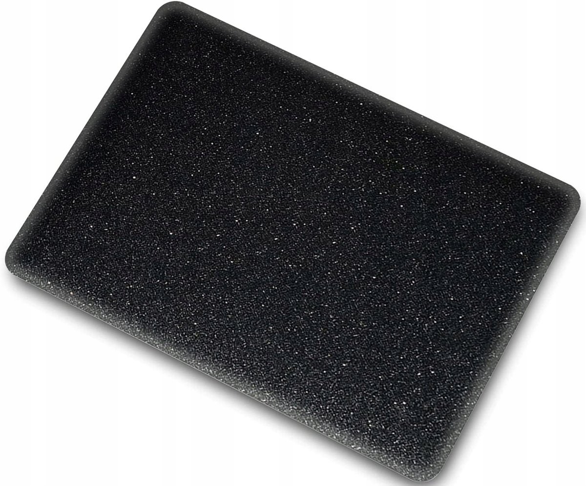Merkloos Hardcase met Glitters voor MacBook Air 13.6'' M2 A2681 - Zwart