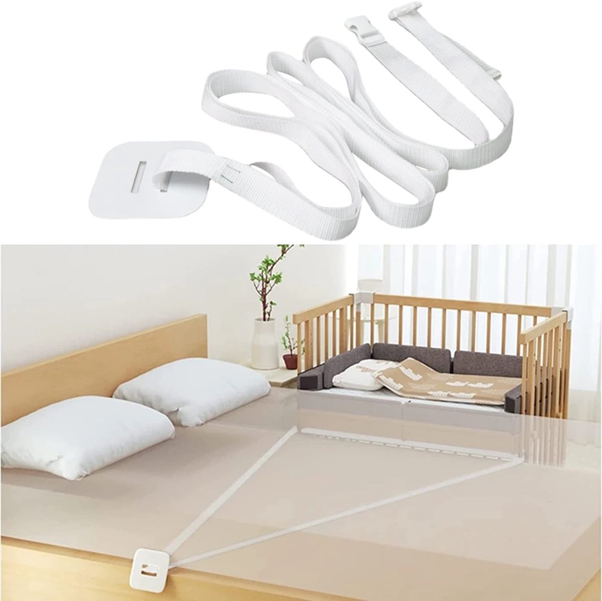 SolidKeus - Babybed Bevestigingsriem voor Veilige Slaapomgeving
