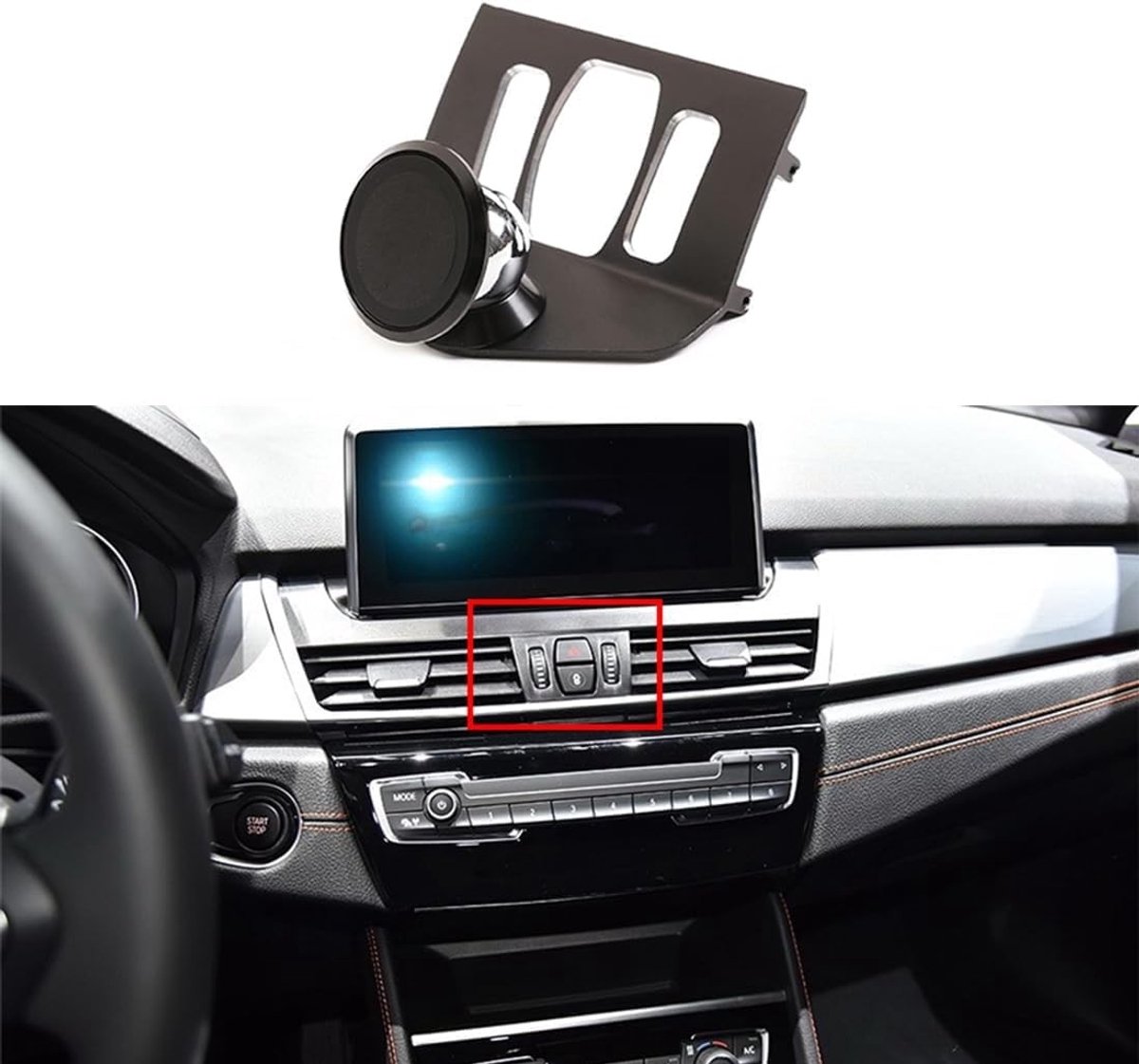 SolidKeus - Aluminium Smartphone Houder voor Auto, Compatibel met Alle Modellen