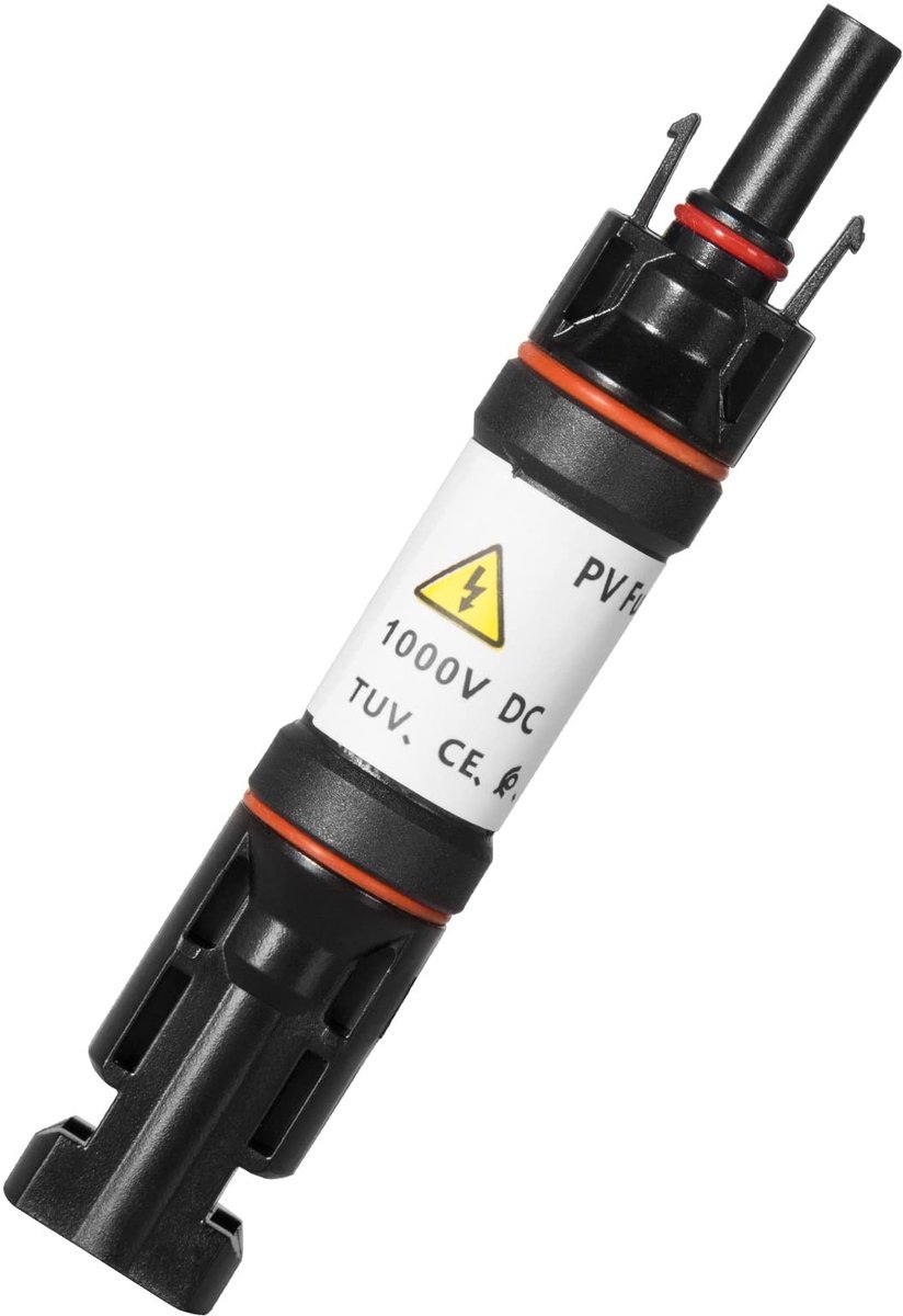 SolidKeus - Solar Paneel Kabel Connector met Waterproof Fusehouder