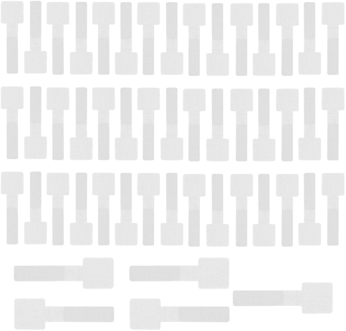 SolidKeus - Set van 50 Zelfklevende Kabelbinders voor Kabelmanagement
