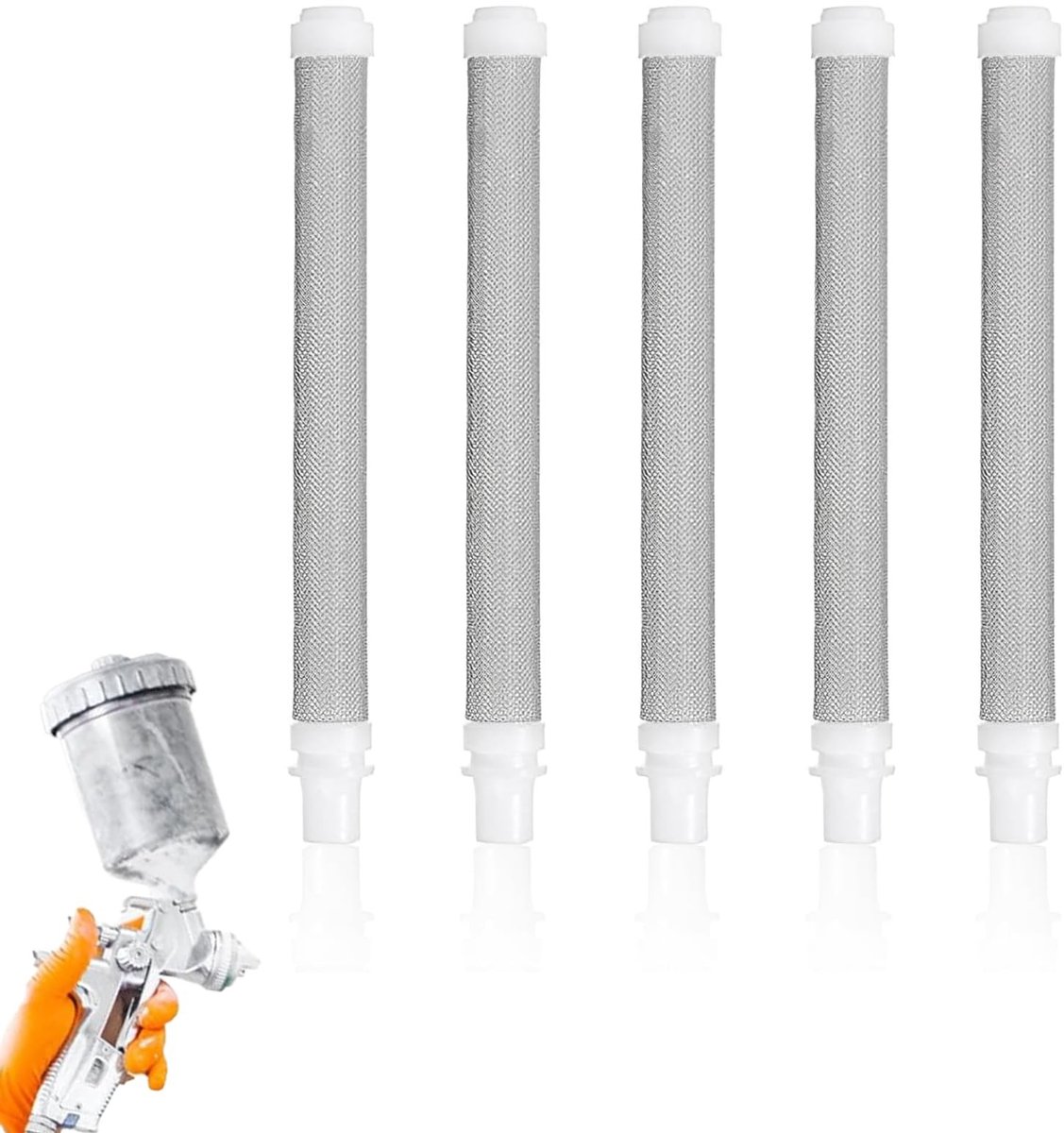 SolidKeus - Airless Verffilter Cartridges, RVS, Mesh 60