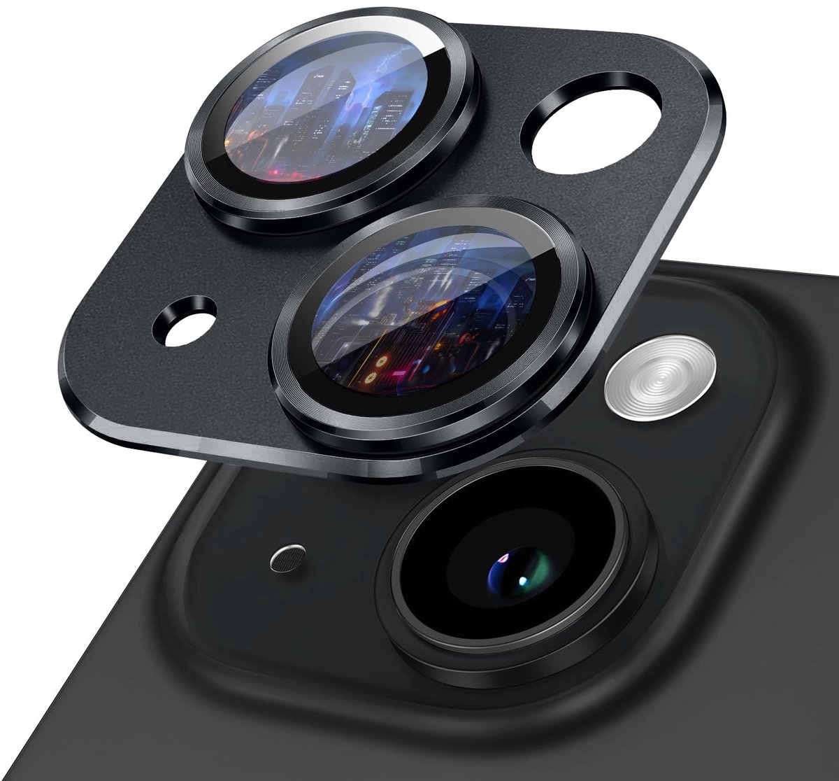 SolidKeus - Aluminium Bescherming voor iPhone 15 Camera