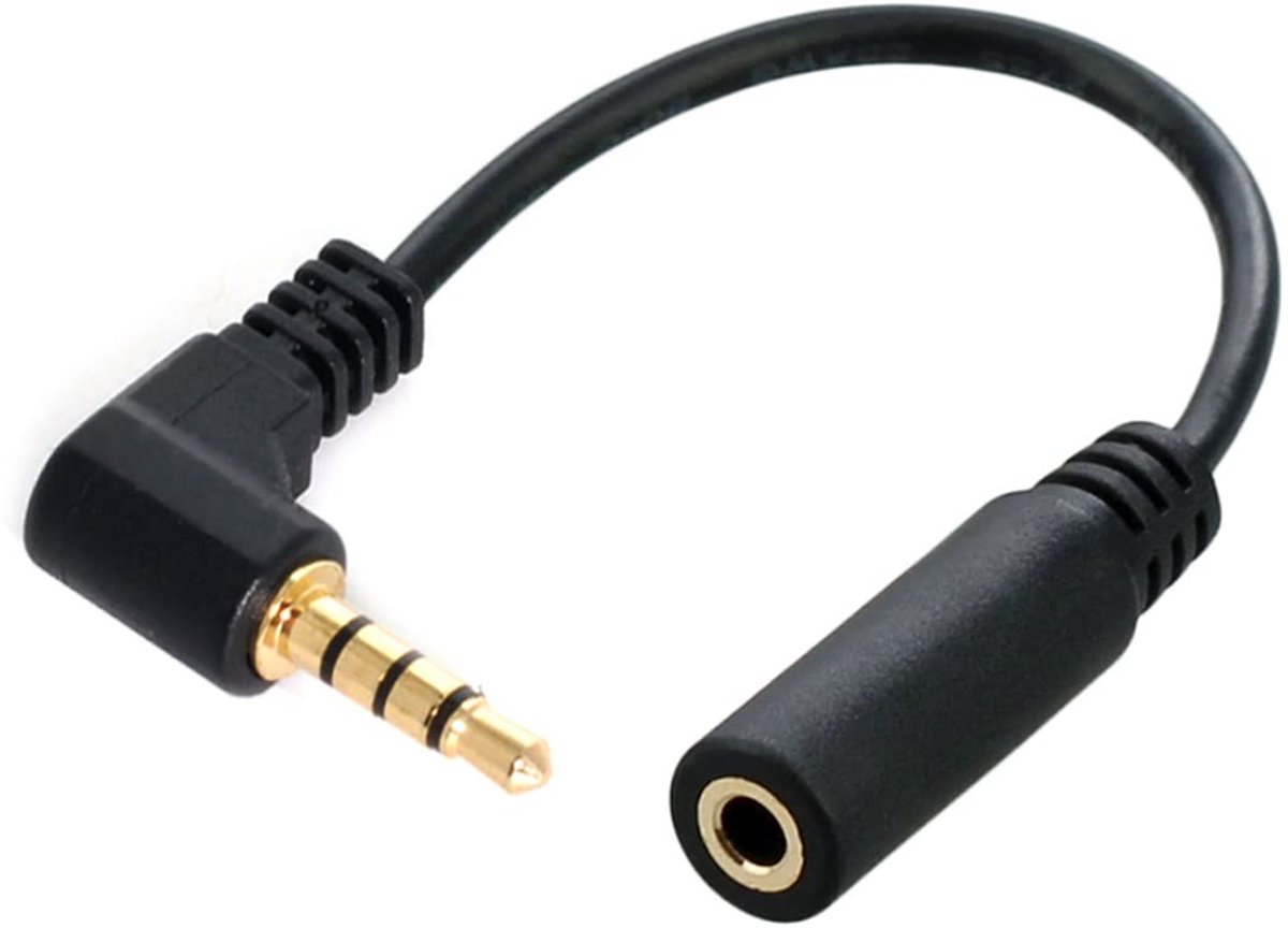 SolidKeus - 3.5mm Audio Stereo Extension Cable met Hoekconnector