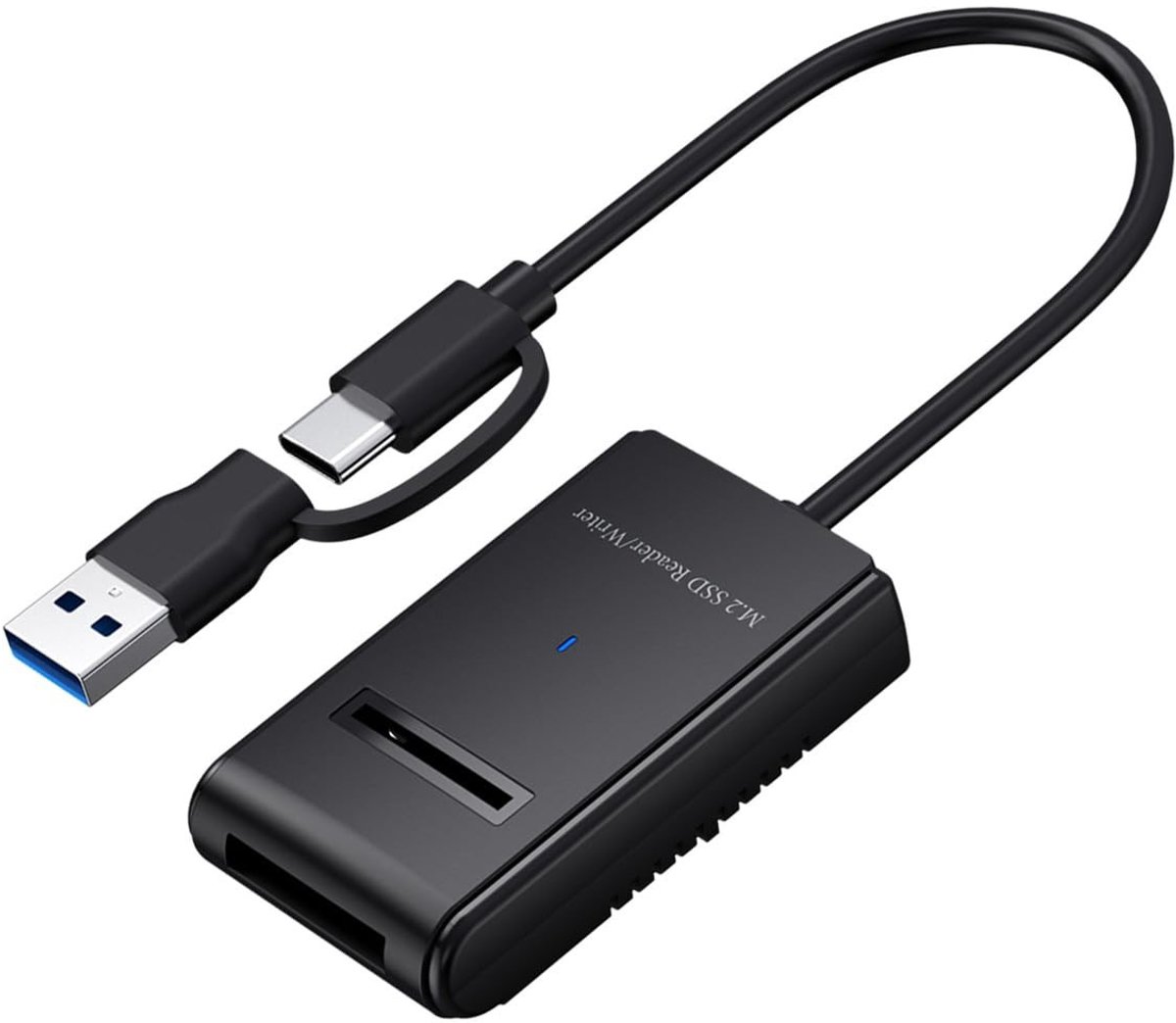 SolidKeus - USB 3.0 naar NVME M-Key M.2 SATA SSD Docking Enclosure