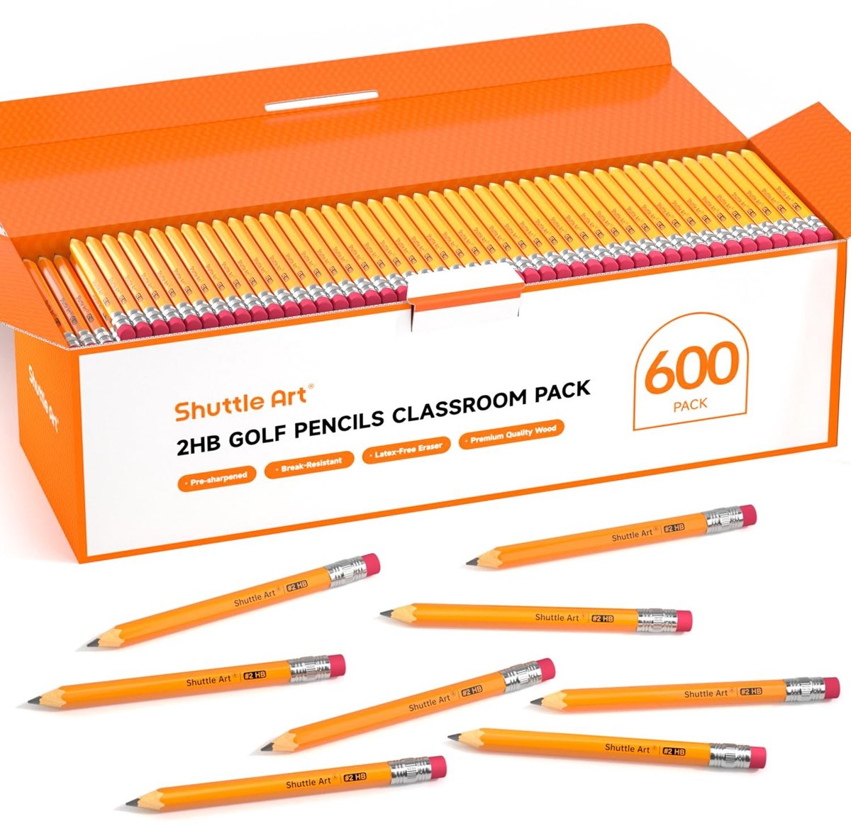 SolidKeus - Set van 600 Mini Grafietpotloden voor School en Kantoor