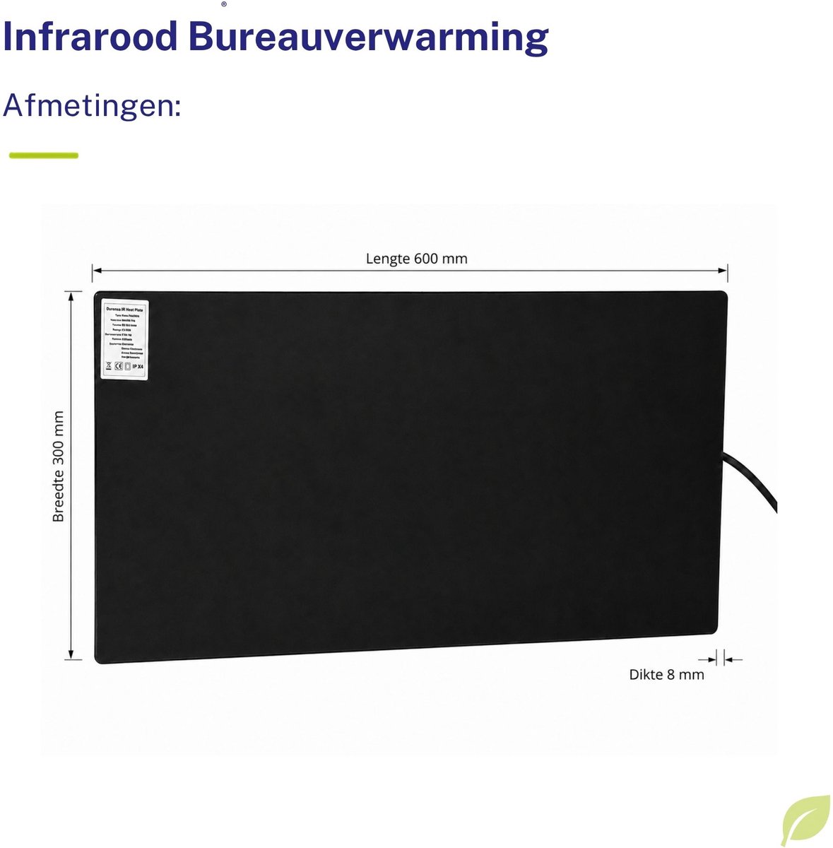 Durensa Durensa Infrarood Bureauverwarming - afbeelding 5