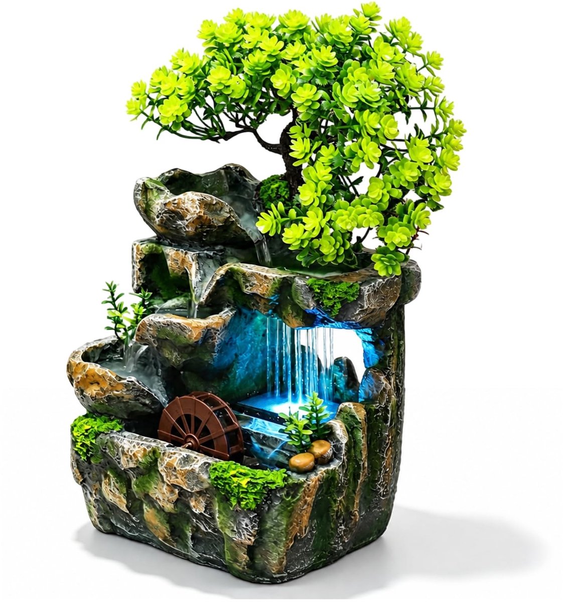 SolidKeus - Tafel Fontein met LED Verlichting, 18 x 15 x 30 cm