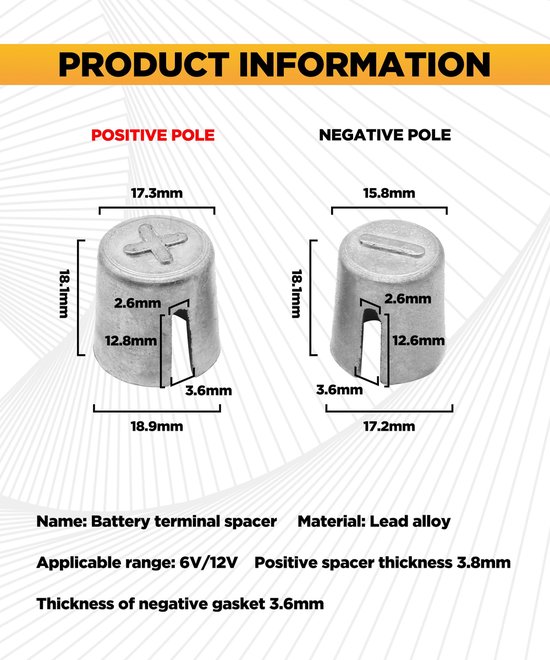SolidKeus - 2 Paar Accuterminals voor Auto — afbeelding 5