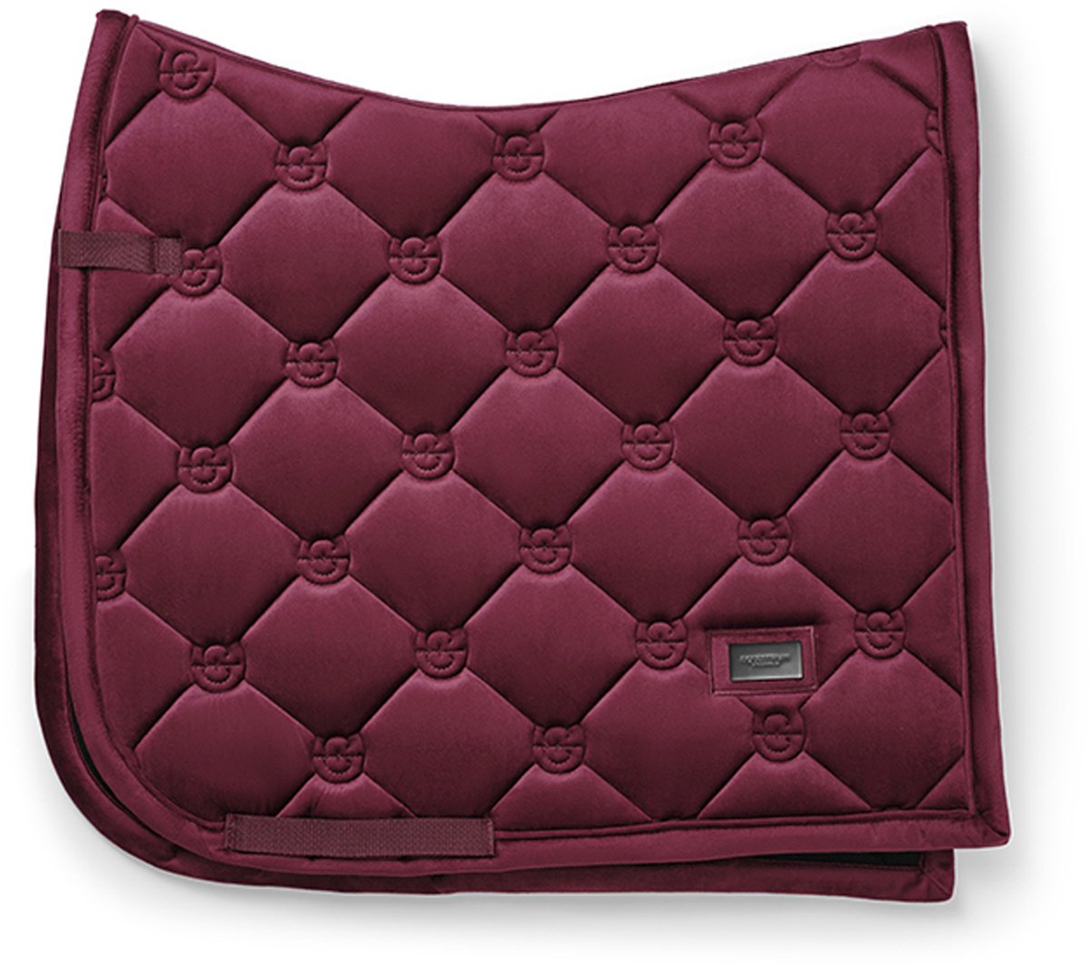 Equestrian Stockholm Zadeldek Equestrian Stockholm Velvet Merlot Dressuur Donkerrood