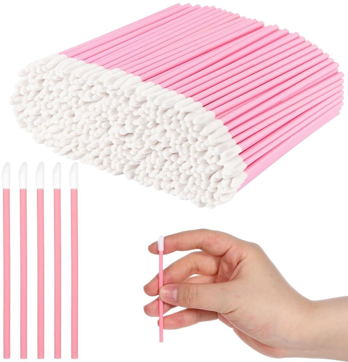 SolidKeus - 400 Wegwerp Lippenborstels voor Hygiënische Make-up