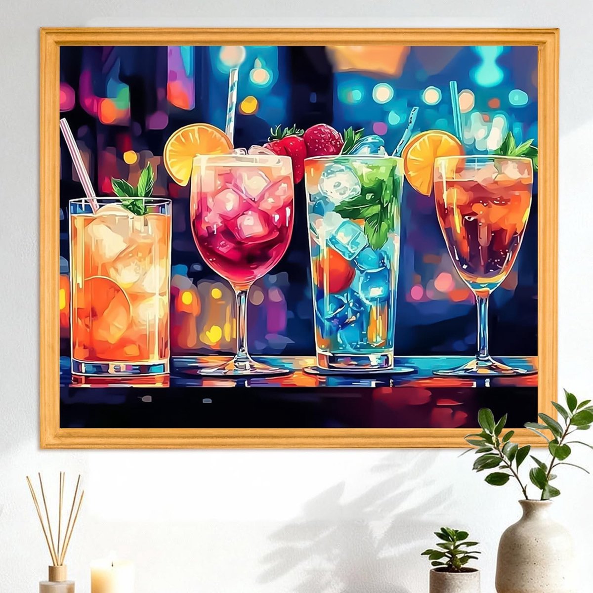 SolidKeus - Cocktailschilderen op Nummer Kit voor Volwassenen met Zomerthema