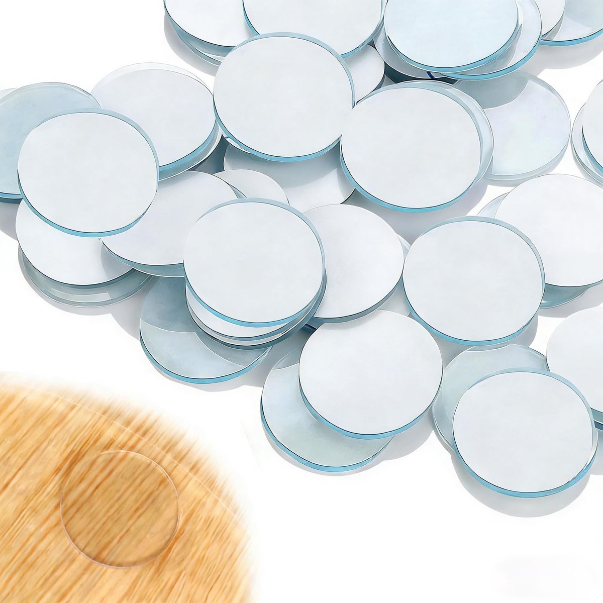 SolidKeus - Set van 100 Transparante Rubber Buffers voor Glasplaten