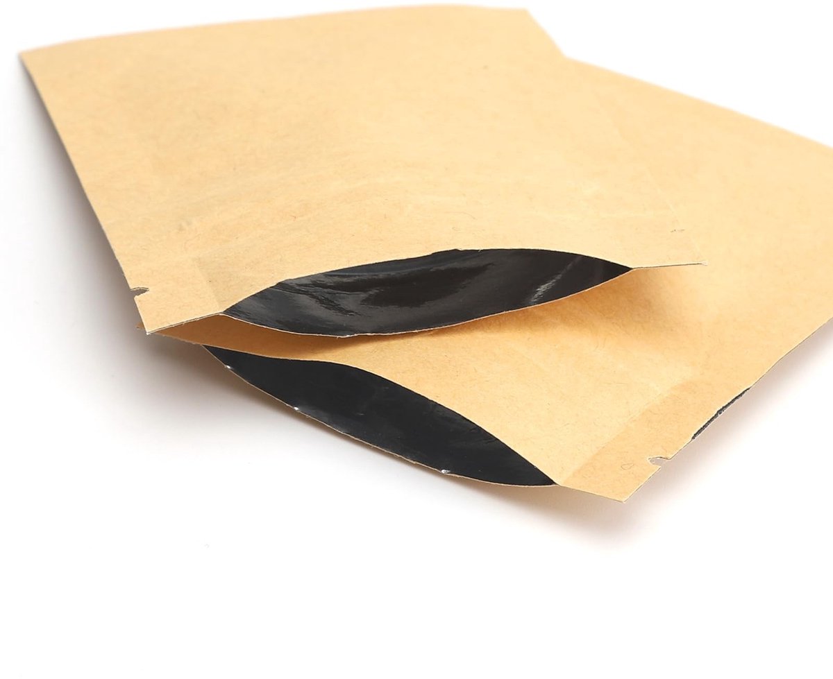 SolidKeus - 50 Kraft Papieren Zakjes met Druksluiting