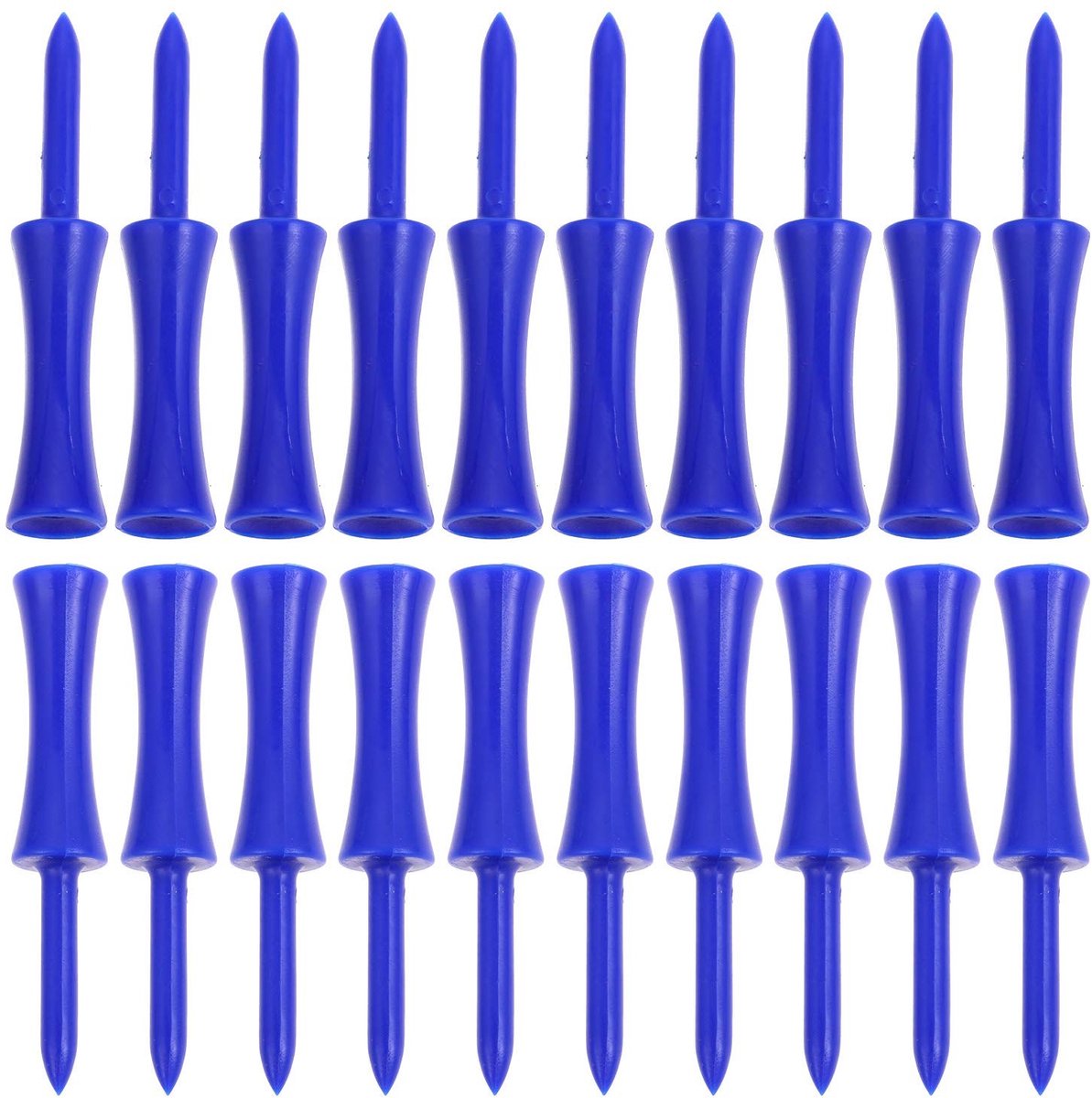 SolidKeus - Set van 100 Stuks Plastic Golf Tees met Hoogtecontrole