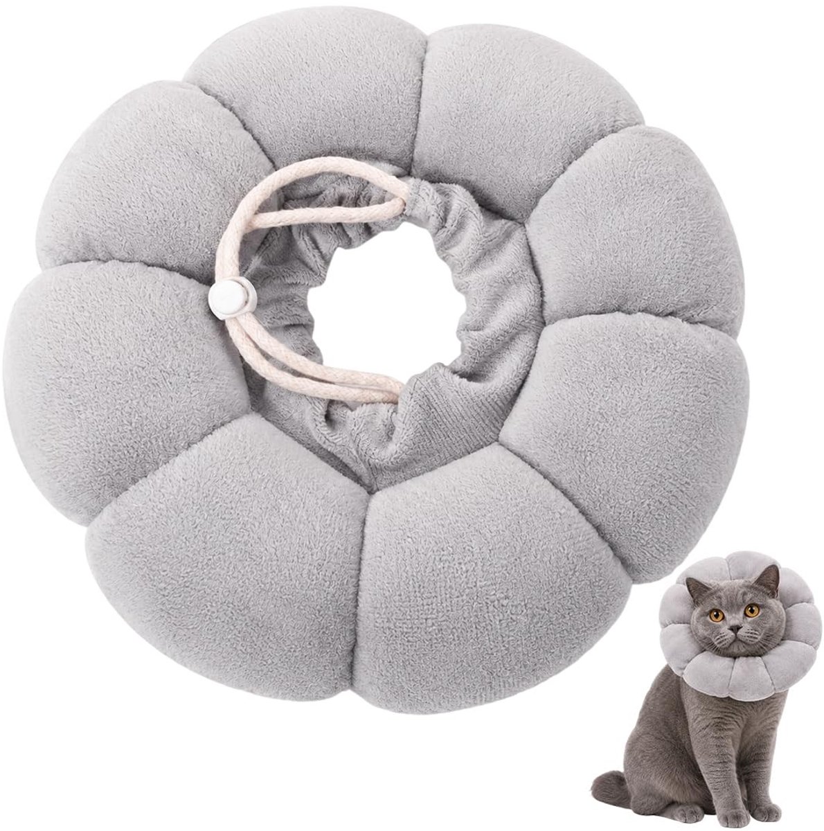 SolidKeus - Verstelbare Zachte Kattenhalsband voor Postoperatieve Bescherming