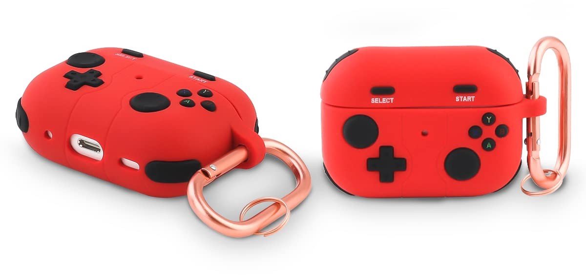 SolidKeus - Silicone Hoes voor Airpods Pro 2 met 3D Gamepad Ontwerp