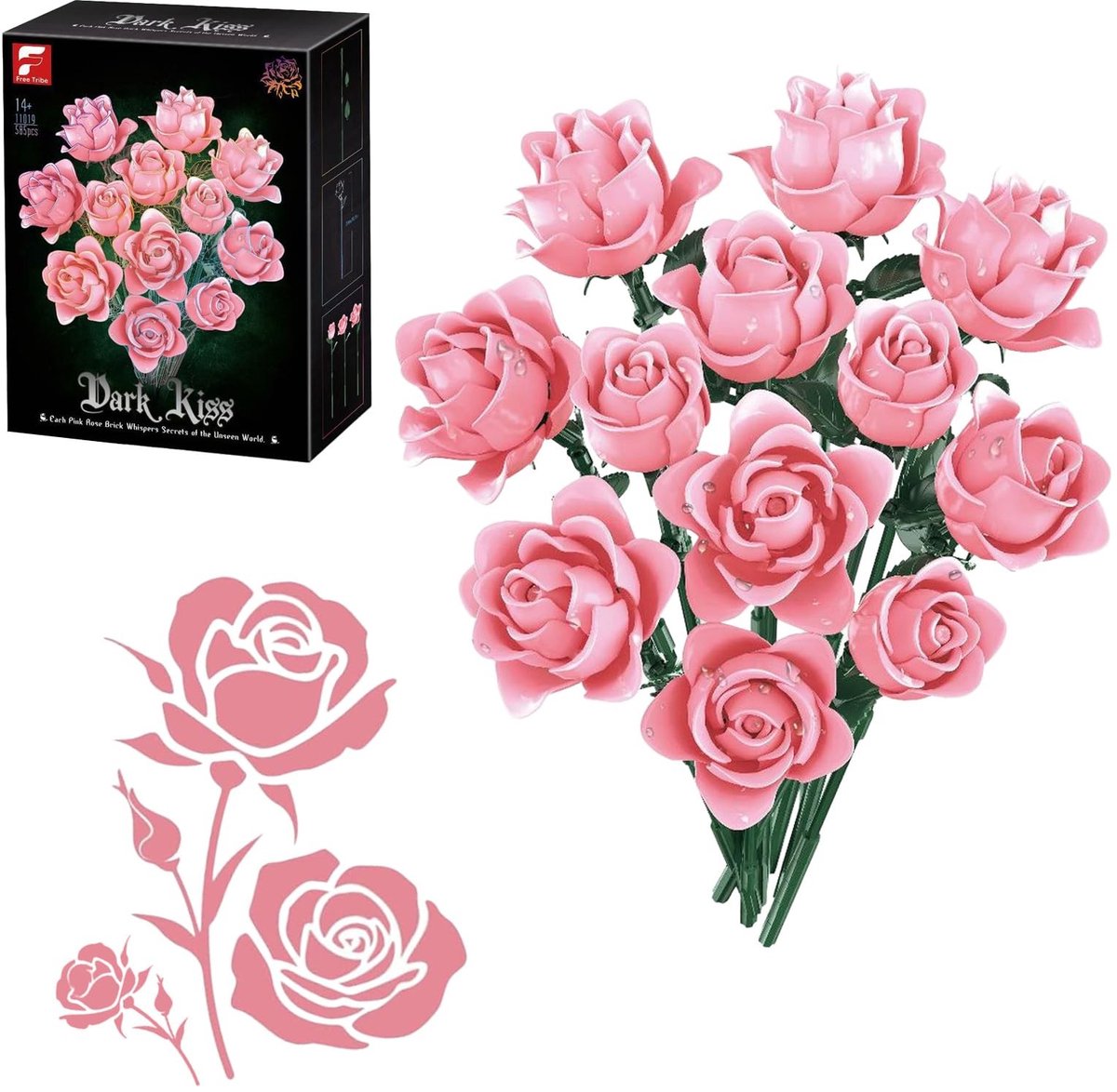 SolidKeus - Creatieve Bouwset van Kunstbloemen voor Thuisdecoratie