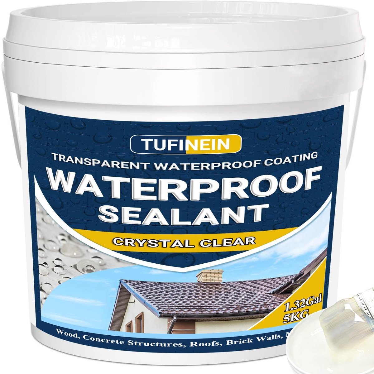 SolidKeus - Transparante Waterproof Coating Waterdichte Sealant 5KG