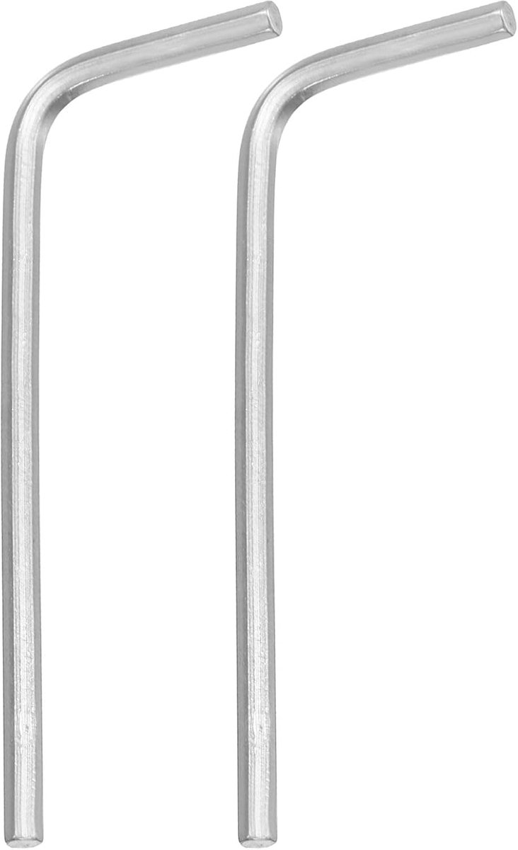 Inbussleutelset, 2 mm, roestvrij staal, L-vorm, zeskant, metrische moersleutel, reparatiegereedschap voor doe-het-zelvers, fiets, motorreparatie