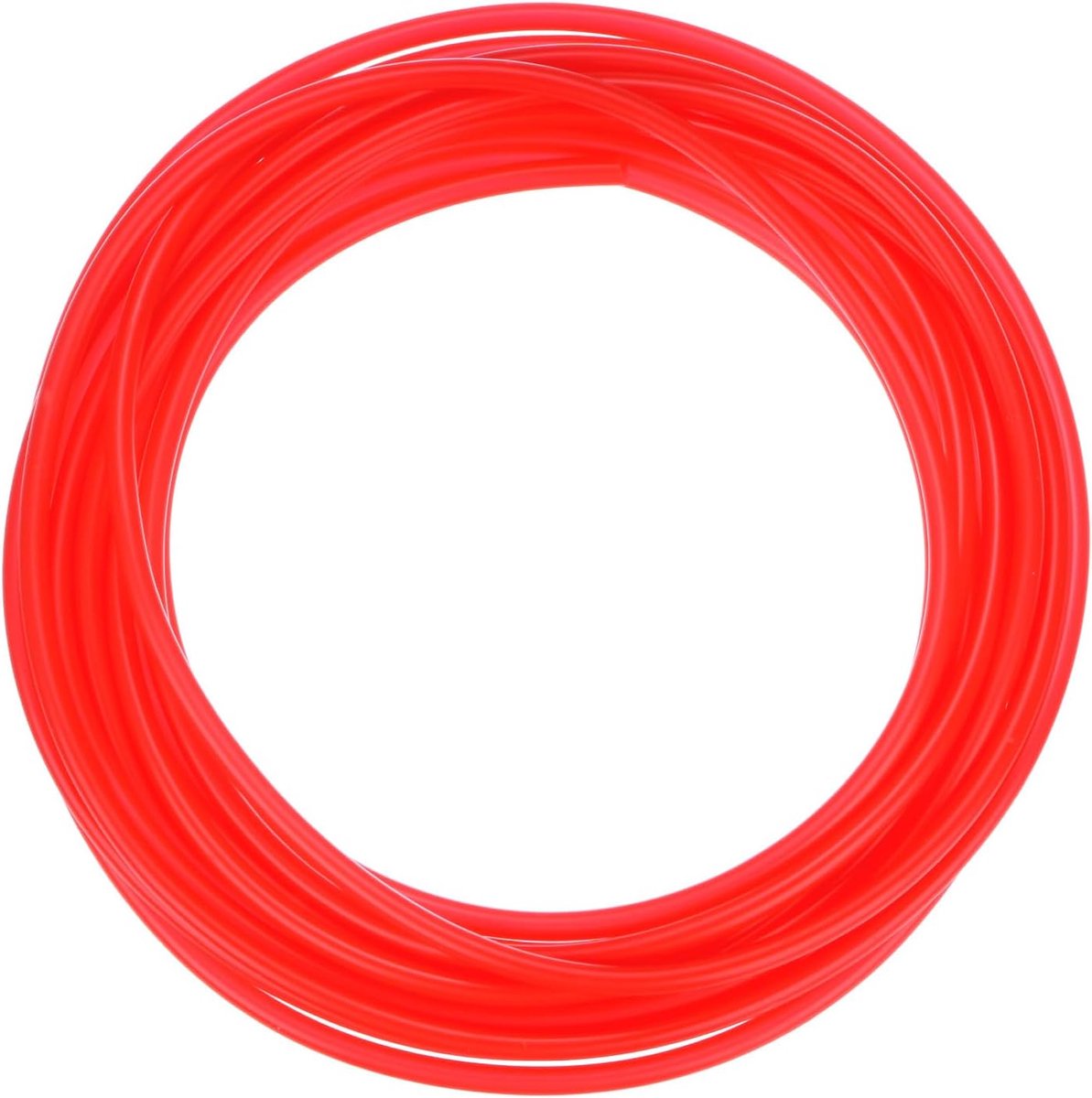 Siliconen buis, 1/8" (3 mm) ID x 3/16" (5 mm) OD siliconen rubberen vacuümbuis, 20ft (6 M) hoge temperatuur waterluchtslangpijp voor pomp/vloeistofoverdracht, thuisbrouwen/wijnmaken [rood]