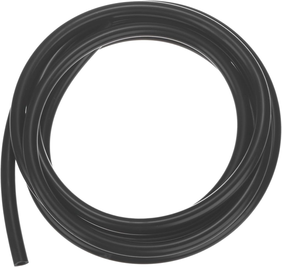 Siliconen buis, 1/4" (6 mm) ID x 3/8" (10 mm) OD siliconenrubber vacuümbuis, 8ft (2,5 M) hoge temperatuur waterluchtslangpijp voor pomp/vloeistofoverdracht, thuisbrouwen/wijnmaken [zwart]