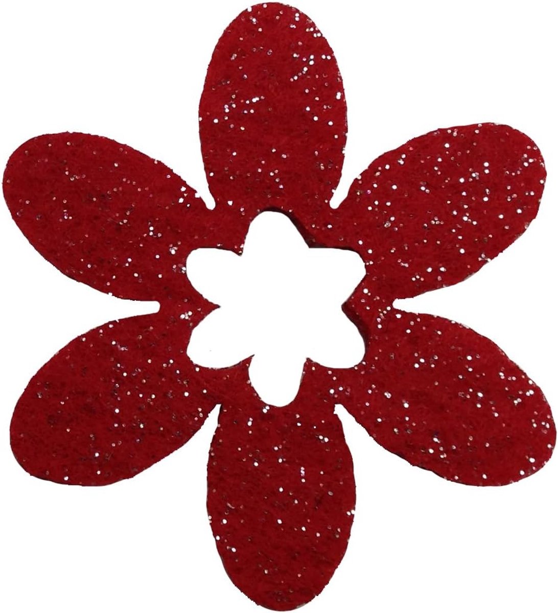 Knutsel-News strooidecoratie, fliz, rood, 18 x 12 x 5 cm