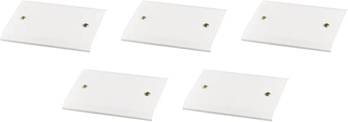 Elektrische kanalen ECCPB schroefdeksel voor Box 503 wit met schroeven inbegrepen