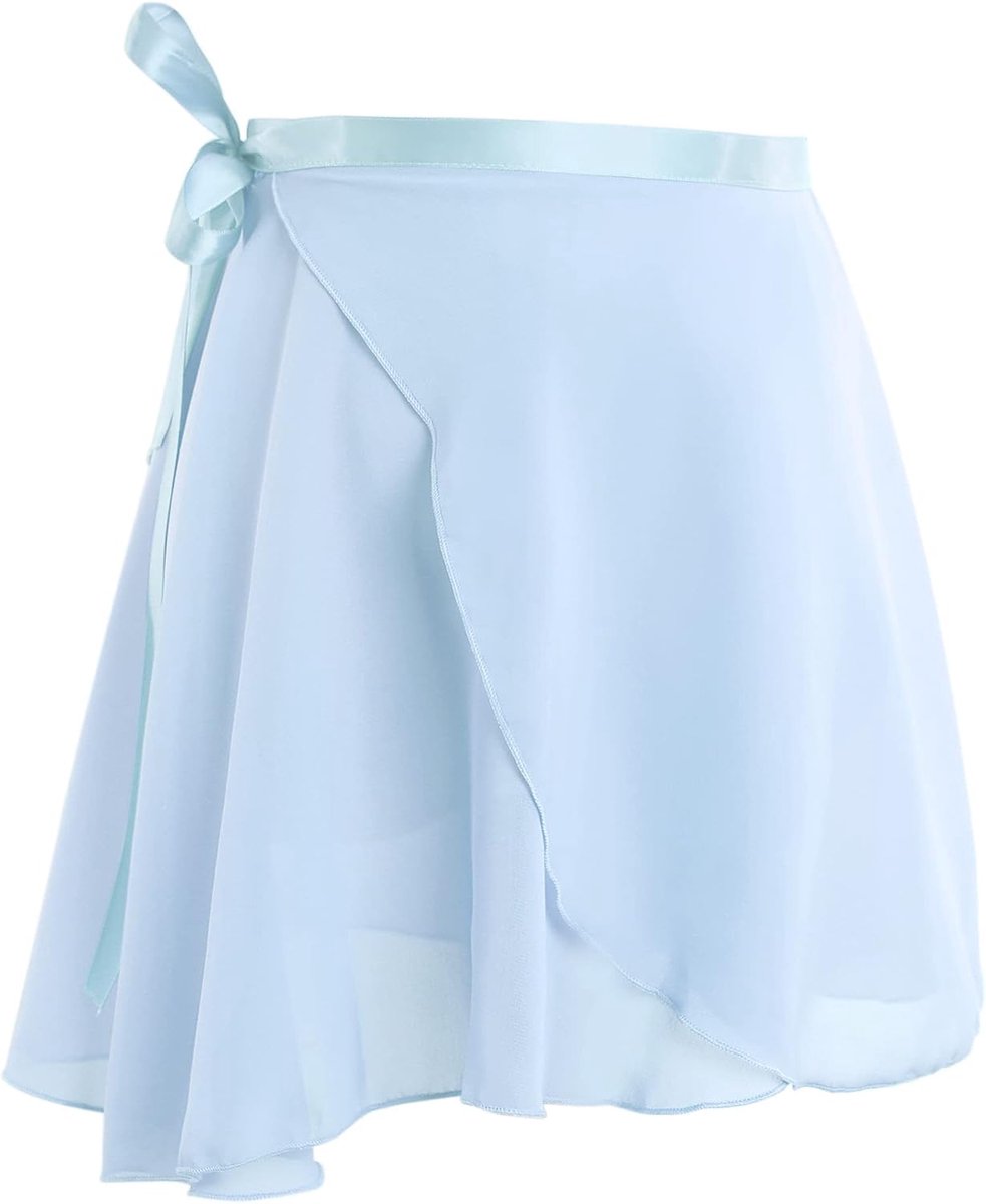 Rokken voor meisjes (S/L) en dames (XL), ballet chiffon wikkelrok met bandjes
