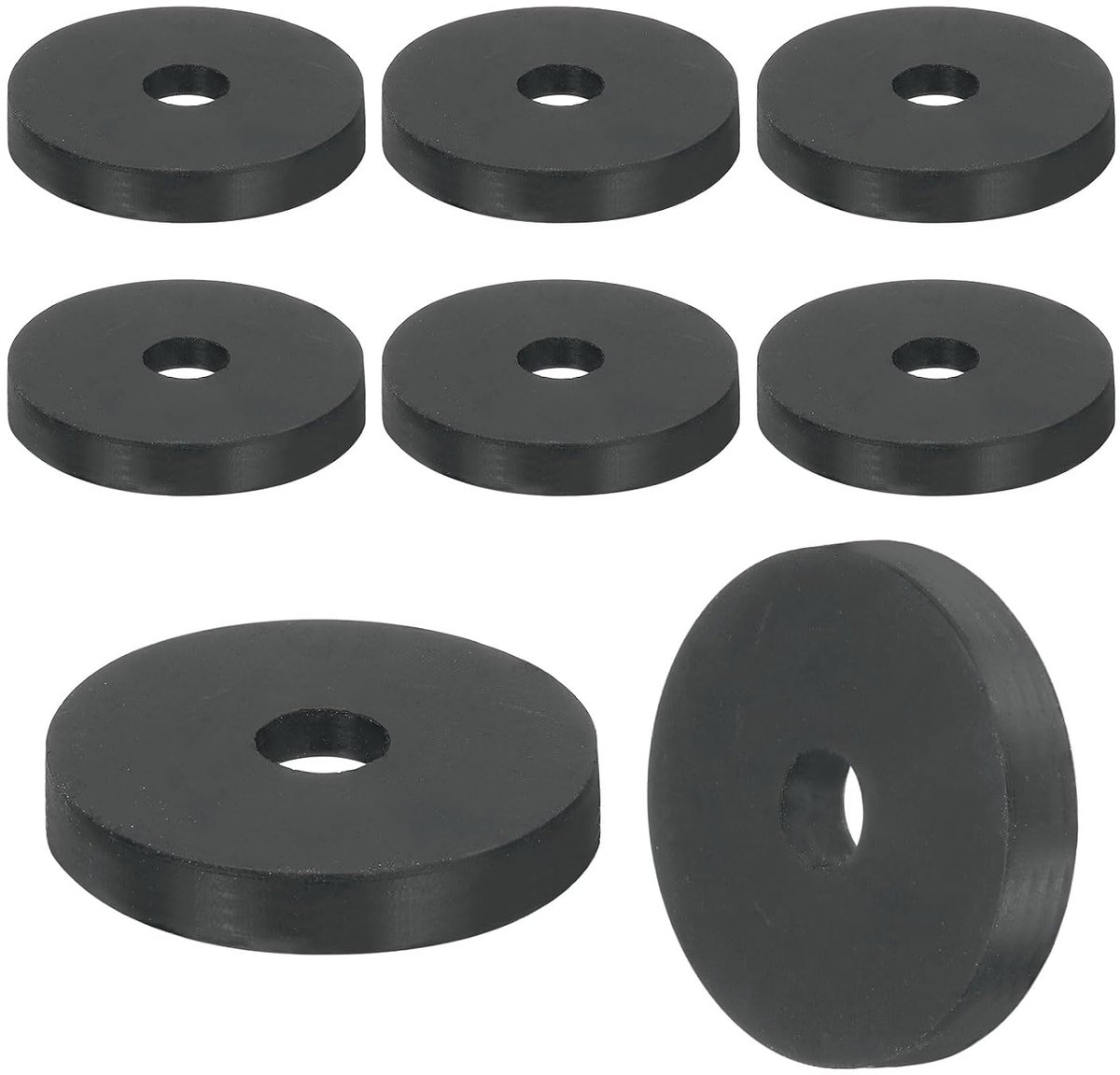 12 stuks dikke rubberen spacers, 1-9/16 inch OD x 5/16 inch ID x 3/16 inch dikte