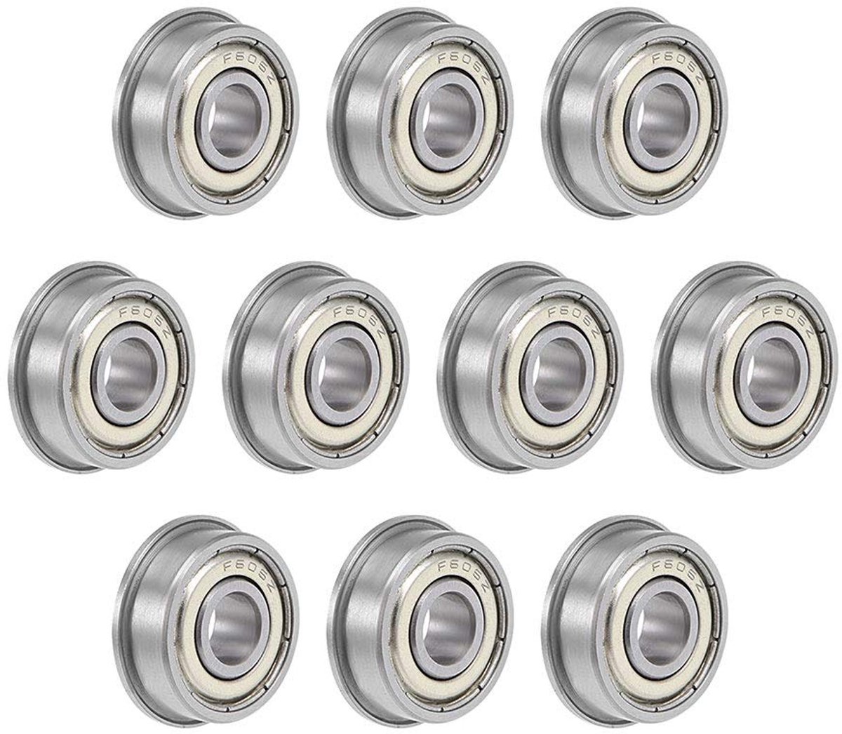 Lagers, chroomstalen lager F606ZZ (10 hoeveelheid)