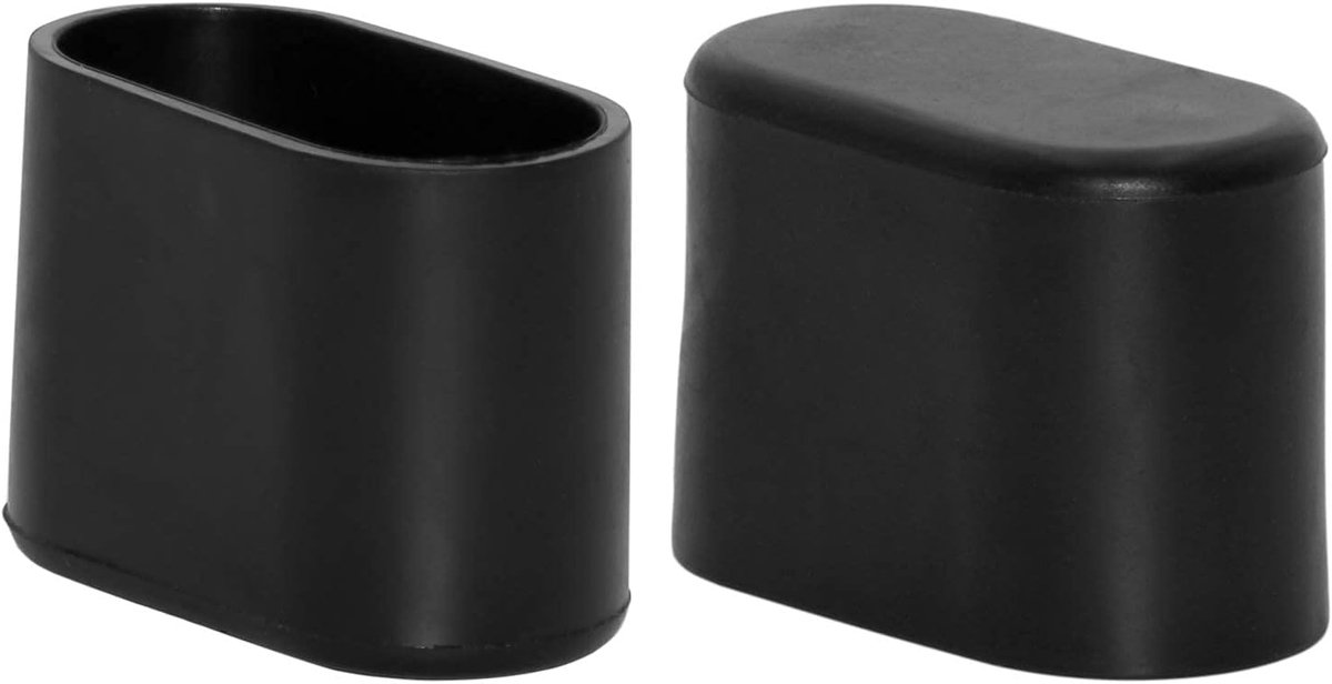 8 Stks Stoel Beendop Voeten Pads Zachte PVC Vloerbeschermers Ovale Meubilair Tafelhoezen 15 x 30 mm, 5/8 inch x 1-3/16 inch | Zacht PVC, vloerbeschermers voor stoelpoten, meubeltafelhoezen